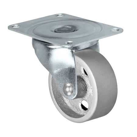 Durastar Caster ; 3x1.25" Swvl Fork ; 3x1.25" Semi-Steel Wheel Silver ;3/8" Pla 10CS314SS82S-02